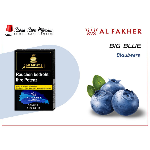 AL FAKHER SHISHA TABAK 25g - BIG BLUE