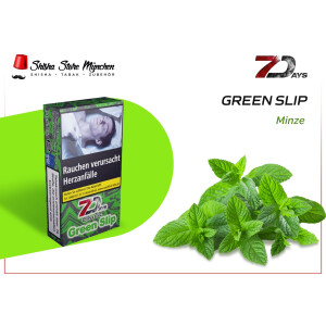 7 DAYS SHISHA TABAK CLASSIC 25g - Green Slip