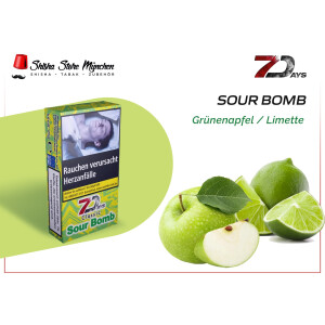 7 DAYS SHISHA TABAK CLASSIC 25g - Sour Bomb