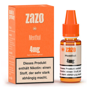 ZAZO Classics - Menthol Liquid 10ml 4mg