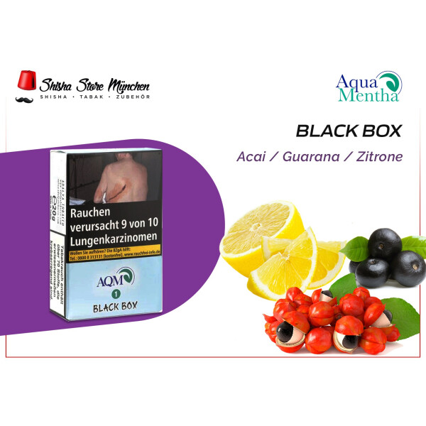 AQUA MENTHA SHISHA TABAK 25g - BLACK BOX