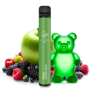 Elf Bar 600 E-Shisha Green Gummy Bear 20mg