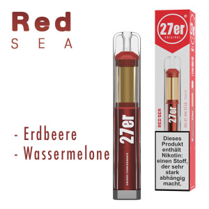 27er ORIGINAL VAPE E-SHISHA 800 ZÜGE RED SEA STRAWMELON