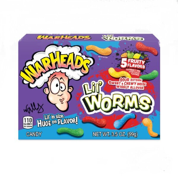 CANDY WARHEADS 99 GR LIL WORMS