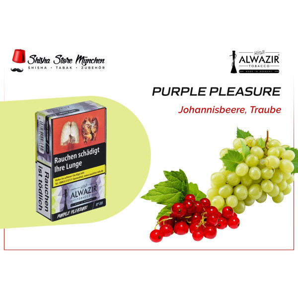 AL WAZIR SHISHA TABAK  - No. 35 Purple Pleasure